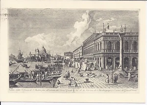 409 Venedig mit Gondeln Reproduktion um 1950 - Bild 1 von 2