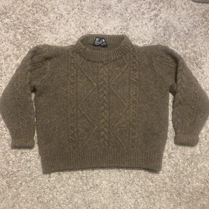 Standun Hand Knit Pure Wool Sweater Women’s Small Sz S Brown Ireland - Picture 1 of 4