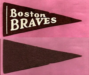 Vintage 50er Jahre Boston Braves Baseball Wimpel! WOW - Bild 1 von 2