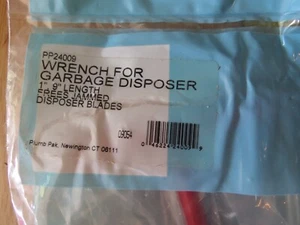 Plumb Pak Garbage Disposal Wrench 1"-9"  Frees Jammed Disposer (lot#13544) - Picture 1 of 3