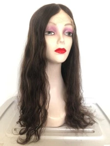 22in Premium Quality Lace Top Dark Brown Color with HLS Wig Woman Lace Wig - Picture 1 of 4