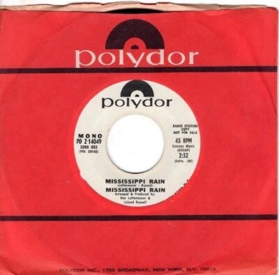 Mississippi Rain - Mississippi Rain (mono) / Stereo Version  7" Promotional 45 - Image 1 of 4