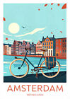 Netherlands, Amsterdam SIZE A3  WALL PRINT TRAVEL POSTERS, PRINT, COLLECT