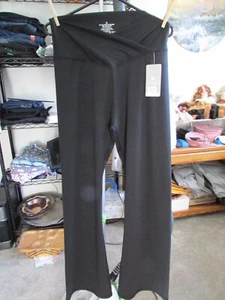 Top Yoga Women's Black Wide Leg 80% Polyester / 20% Spandex Yoga Pants Size XL - Picture 1 of 4