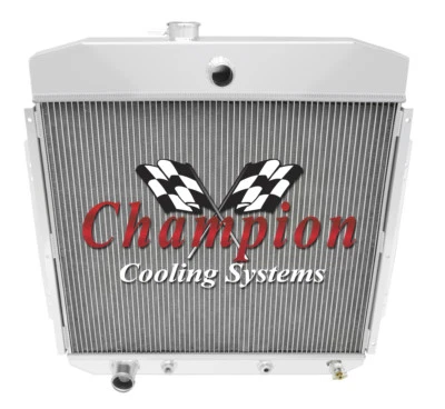 RS Champion 4 Row Radiator Ford Configuration for 1957 - 1960 Ford F-100 Foto 1 de 4