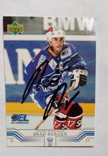 2001-02 Upper Deck German DEL #166 In Person Auto Brad Bergen Adler Mannheim