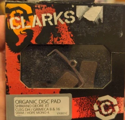 NUEVAS Zapatas de Freno Clarks Disco Resina Shimano Deore XT CLEG DH/GRIMECA 8&16 SRAM Foto 1 de 4