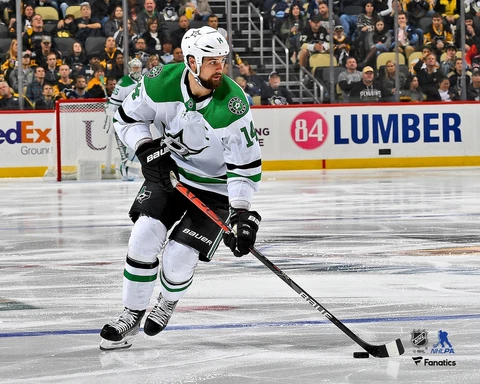 Jamie Benn Dallas Stars Unsigned White Jersey Skating 8" x 10" Photo - Fanatics Cover