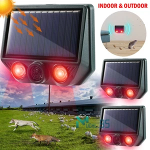 Ultrasonic Pest Repellent Solar Wild Animal Repeller Mice Rat Mouse Deterrent US - Picture 1 of 21