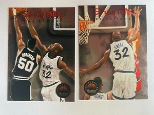 1993-94 Skybox Premium Shaq Talk 2 Card Lot #2 & #8 Shaquille O'Neal - Picture 1 of 2