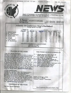 Atlantic Ten men's basketball tournament newsletter 1993 RARE! - Picture 1 of 1