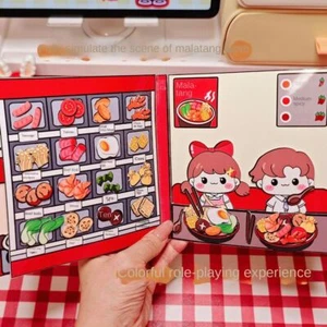 Quiet Book Handmade Diy Toys Snack Shop DIY Material 3D Book Girls Gift - Bild 1 von 7