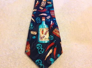Corbata Fratello Jalapeño Hecha a Mano Divertida Única Para Hombres Diseño de Salsa Caliente Negocios Informal - Imagen 1 de 1
