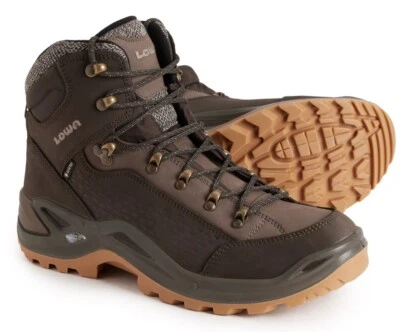LOWA Men’s Renegade Warm Gore-Tex Mid Snow Winter Hiking Hunting Boots Insulated - Image 1 of 4