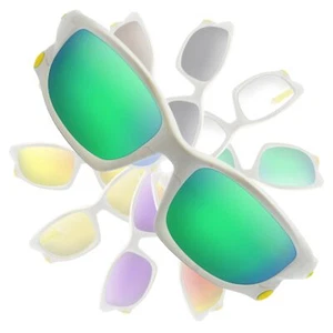 POLARIZED Metallic Green Replacement Lenses For Oakley Split Jacket OO9099 - Foto 1 di 5