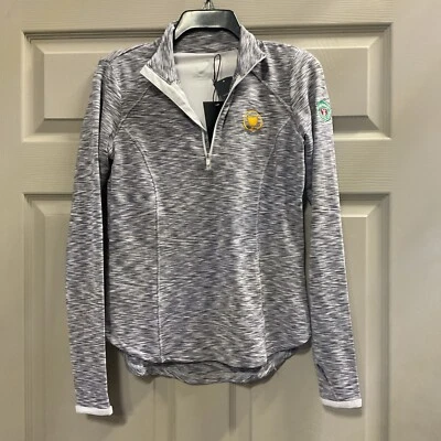 Zero Restriction Presidents Cup Medinah CC Golf Jacket Gray Heathered Size XS - Image 1 of 4