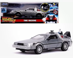 Back to the Future II, DeLorean Time Machine w lights, Diecast Car, 8.25'', 1:24 - Picture 1 of 11