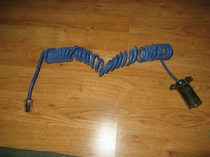 USED ROADMASTER (164-7) FLEXO-COIL 7-WIRE TO 4 WIRE POWER CORD COIL CORD 8' USED - Picture 1 of 5