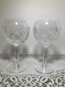 Set of 2 Waterford Millennium Series Balloon Wine Goblets (Five Toasts Health) - Picture 1 of 7