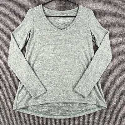 American Eagle женская рубашка маленький мягкий и сексуальный плюшевый зеленый свитер с длинным рукавом - Изображение 1 из 4