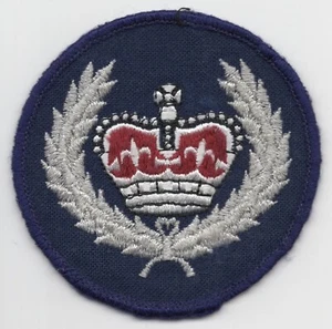 AUSTRALIA POLICE Senior Sergeant Rank Vintage Patch Embroidered Round - Picture 1 of 2