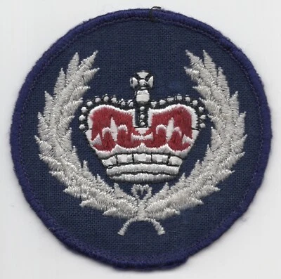 AUSTRALIA POLICE Senior Sergeant Rank Vintage Patch Embroidered Round - Image 1 of 2