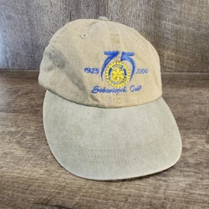 Rotary International 75 Years 1925-2000 Sebastopol, CA Baseball Cap Hat Adj Siz - Picture 1 of 8