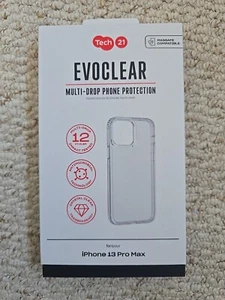 tech21 iPhone 13 Pro Max Antimicrobial Strong Tough Clear Case  T21-8980 - Picture 1 of 2