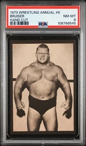 1973 Wrestling Annual #6 Bruiser Hand Cut PSA 8 NM-MT Wrestling Card - Picture 1 of 4