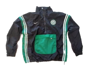 Boston Celtics Windbreaker 1/4 Zip Nylon Jacke NBA schwarz Größe L - Bild 1 von 6