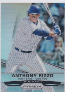 ANTHONY RIZZO Chicago Cub Baseball Card PRIZMS SILVER VARIATION New York Yankees - Picture 1 of 2