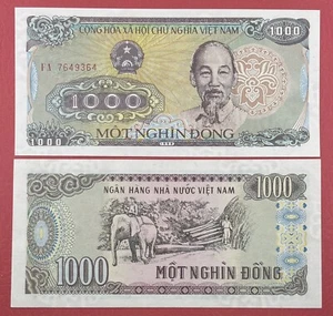 Viet Nam 1000 Dong 1988-89 "Small Serial Digits" Pick# 106a UNC. #PL1686 - Picture 1 of 1