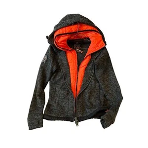 SuperDry Insulated Hooded Zip Up Jacket Womans M - Picture 1 of 3