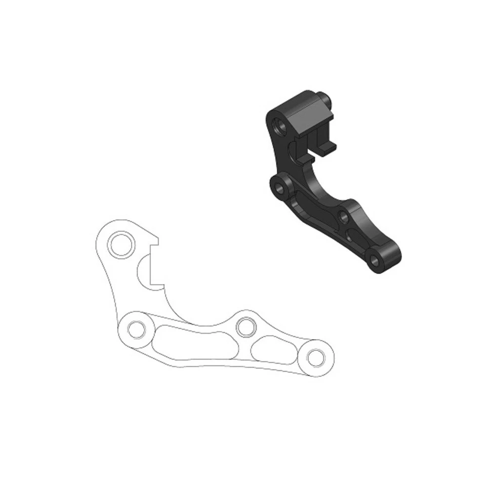 Adaptador pinza delantera MotoMaster 260 para Honda CRF250R 2004-2014 Foto 1 de 1
