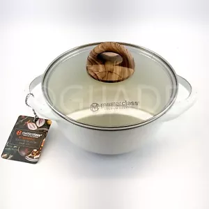 Masterclass Cookware Premium Collection 2.4-qt 8 In Casserole With Lid Ivory - Picture 1 of 7