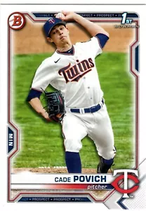 Cade Povich Minnesota Twins 2021 Bowman Draft primer Bowman - Imagen 1 de 2