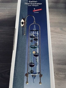Galilei Thermometer zum Hängen 31 cm Rarität NEU NOS in original Verpackung - Bild 1 von 2