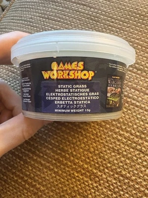 Миниатюрный круглый контейнер для хобби варгеймеров Citadel Green Grass Basing 15 г местность - Изображение 1 из 2