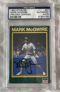 Mark McGwire Vintage Autographed 1990 Starline PSA DNA Slabbed Signed Full Sig - Picture 1 of 2