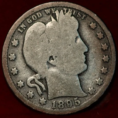 1895-O New Orleans Mint Silver Barber Quarter - Image 1 of 2