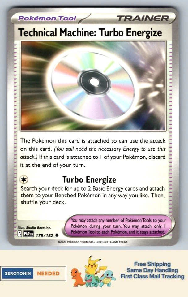 Technical Machine: Turbo Energize - #179/182 - SV04: Paradox Rift - Pokemon TCG - Image 1 of 1