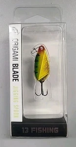 13 Origami Klinge Barsch Eis Angeln Köder Jigging Spoon OB-P16 1-1/5" KOSTENLOSER VERSAND - Bild 1 von 3