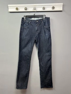 Jean informal de mezclilla recta Five Four original para hombre 31x32 bolsillos lavados oscuros Foto 1 de 4