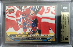 2024-25 Upper Deck Young Guns Canvas Hockey #C111 Lane Hutson BGS 10 Pristine - Picture 1 of 1