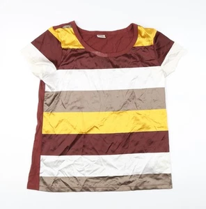 Esprit Women's Multicoloured L Striped T-Shirt - Picture 1 of 12
