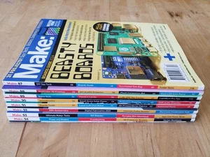 Lot of 8 Make: Magazine Volumes 87-94 (2023-2025) DIY Robots Technology Kids - Imagen 1 de 3