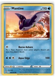 Pokemon Mantine Common Lightly Played - Picture 1 of 2