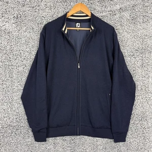 FootJoy Jacke Herren Large blau Wolle Windstopper durchgehender Reißverschluss Golf Freizeit Erwachsene L - Bild 1 von 13