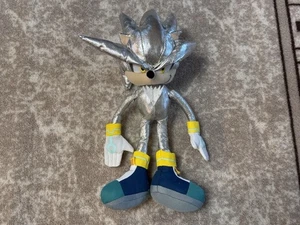Silver Sonic The Hedgehog 12" Plush Toy - Sega 2009 Kellytoy RARE - Picture 1 of 7