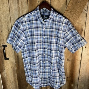 Camisa Ralph Lauren Para Hombres Grande Abotonada A Cuadros Manga Corta Poni Informal - Imagen 1 de 6